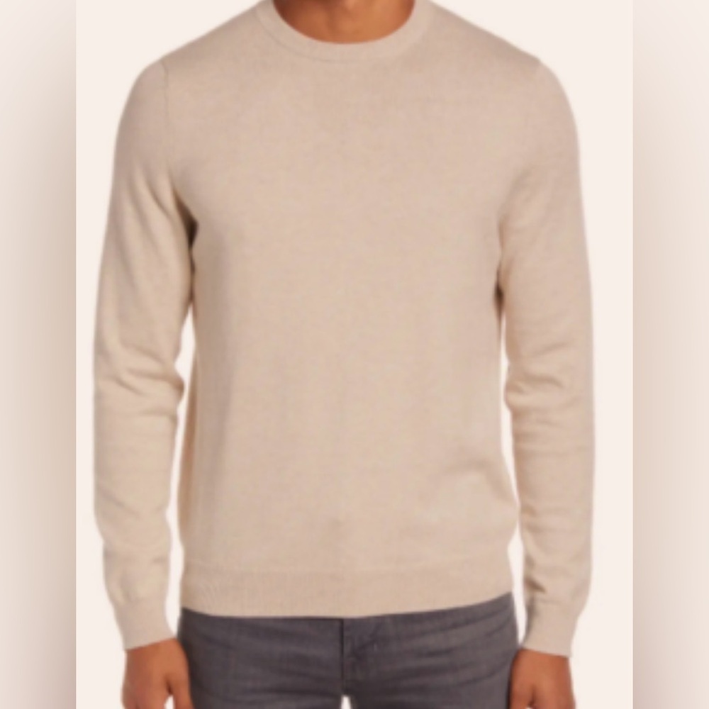 NORDSTROM Cotton Cashmere Crewneck Sweater